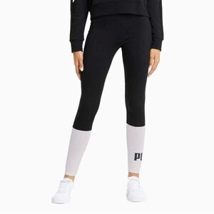 PUMA Women's Black Leggings with White Panels